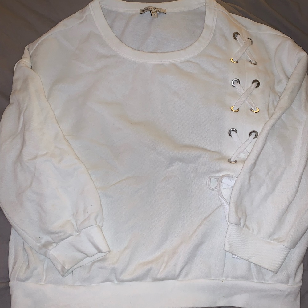 Express Lace Detail Sweatshirt